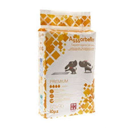 10 tappetini assorbenti per cani 60 x 90 cm fuss dog premium ex classic