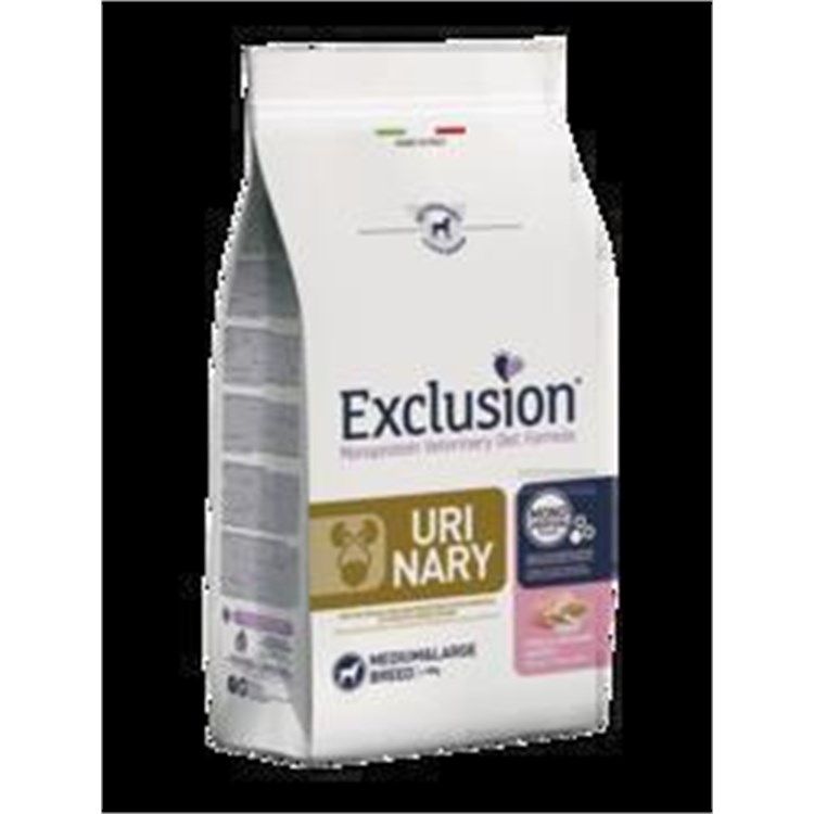2 SACCHI Exclusion Diet Urinary Medium Large Maiale 12 kg PREZZO 