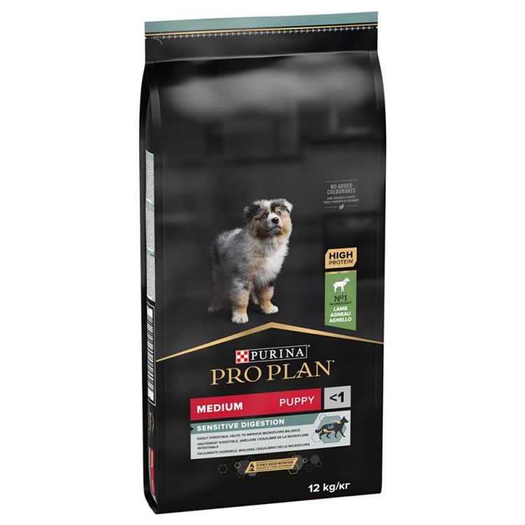 Purina Pro Plan Puppy Medium OptiDigest Agnello e Riso 12 Kg