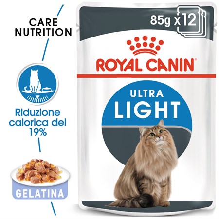 Royal Canin Ultra Light Jelly 85 gr In Gelatina Per Gatti in Gatti