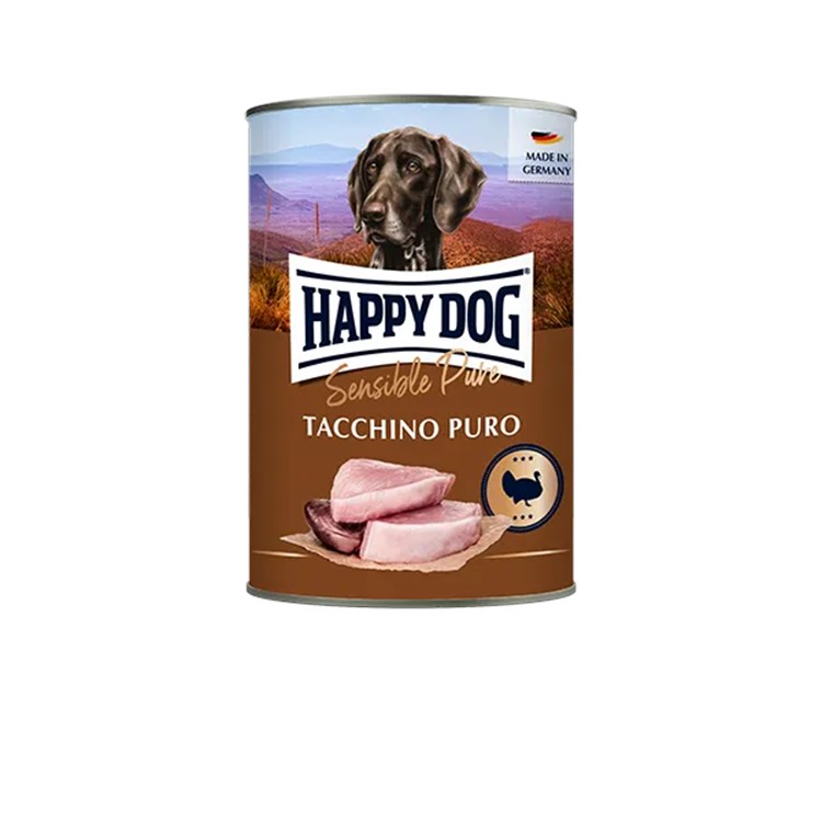 Happy Dog Sensible Pure Tacchino 800 gr Umido Cane
