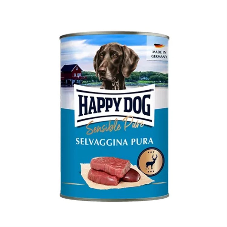 Happy Dog Sensible Pure Selvaggina 800 gr Umido Cane