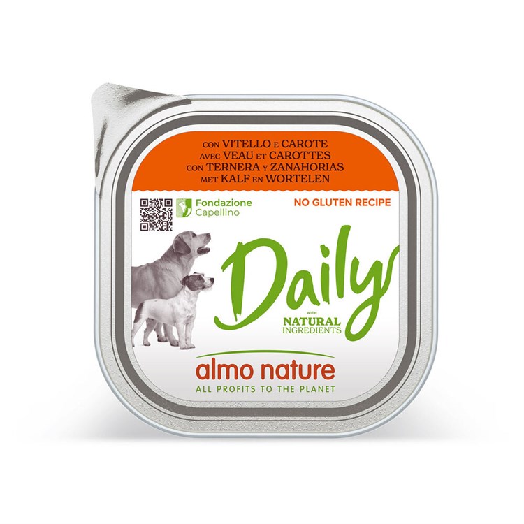 Almo Nature Daily Menu Vitello e Carote 100 gr Per Cane