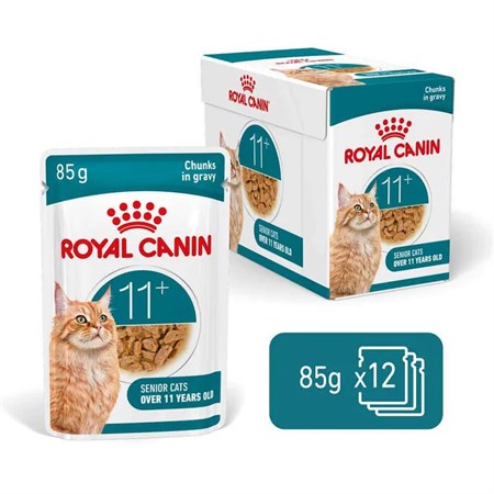 Royal Canin Ageing + 11 Gravy 85 gr In Salsa Per Gatti in Gatti
