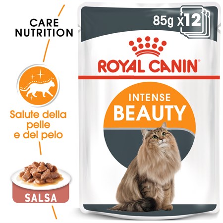 Royal Canin Intense Beauty Gravy 85 gr In Salsa Per Gatti in Gatti