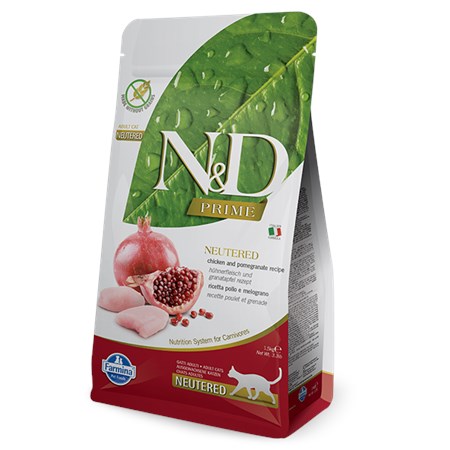 Farmina N/d Prime Grain Free Neutered Pollo e Melograno 5 kg Per Gatti Sterilizzati in Gatti