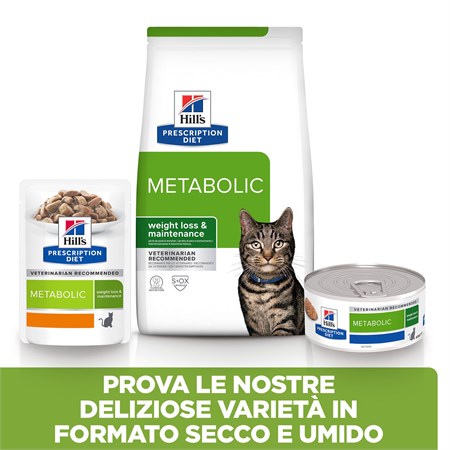 Hill's Prescription Diet Metabolic Pollo 3 kg per Gatto in Gatti