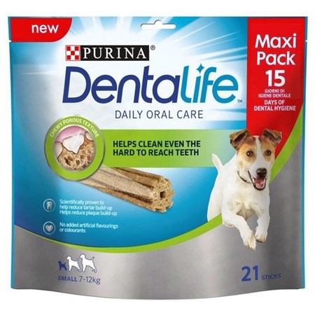 Nestle Purina Snack Dentalife Small 21 Sticks (3 x 7 pz) 345 Gr in Cani
