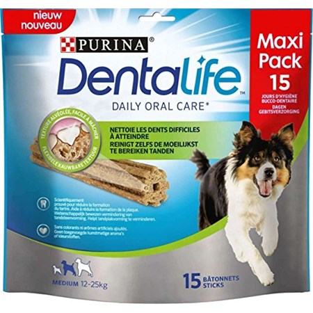 Nestle Purina Snack Dentalife Medium 15 Sticks 345 Gr (3 x 5 Pz) in Cani