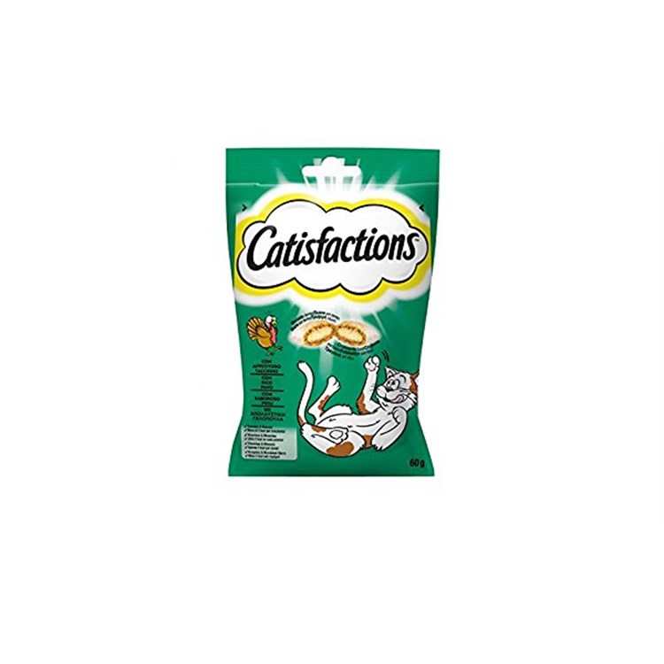 Catisfactions Snack Per Gatti 60 gr Tacchino