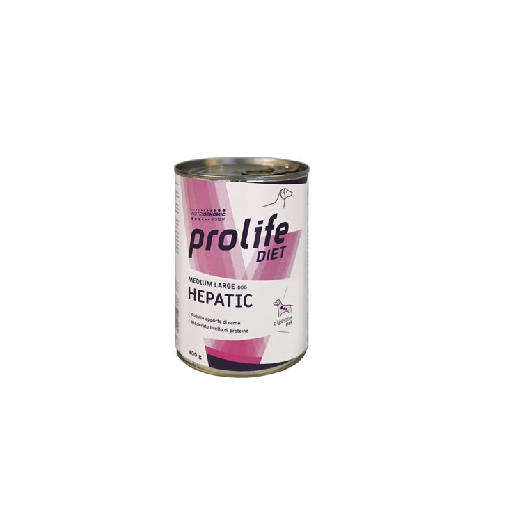 Prolife Dog Veterinary Hepatic 400 gr Umido