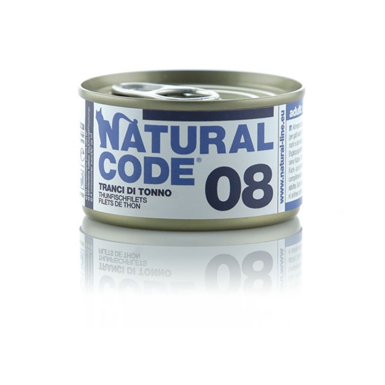 Natural Code 08 Tranci Di Tonno 85 gr Per Gatti