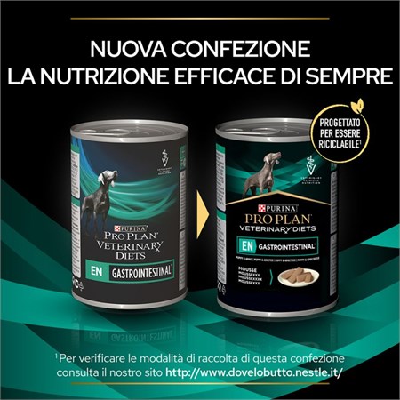 Purina Pro Plan Veterinary Diet En GASTRO INTESTINAL 400 gr Mousse Gastroenteric in Cani