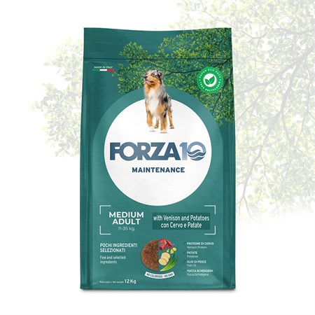 Forza 10 Adult Medium Maintenance Cervo 12,5 kg Per Cani in Cani