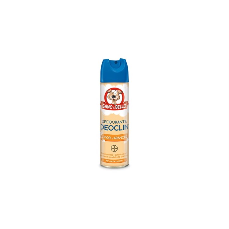 Elanco Sano e Bello Deodorante Deoclin Assorbiodore Fiori d'Arancio 250 ml