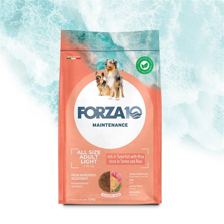Forza 10 Light All Breeds Maintenance Tonno e Riso 12 kg Per Cani in Cani