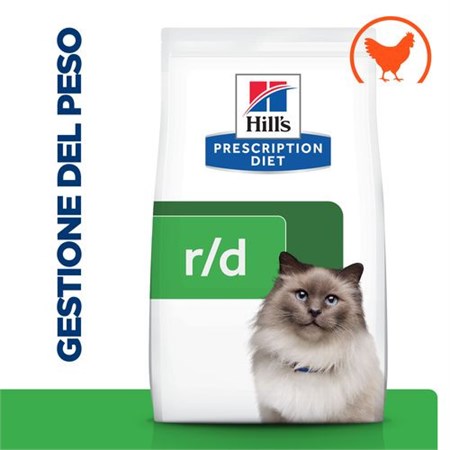 Hill's Prescription Diet R/D Weight Reduction 1,5 Kg Secco Gatto in Gatti