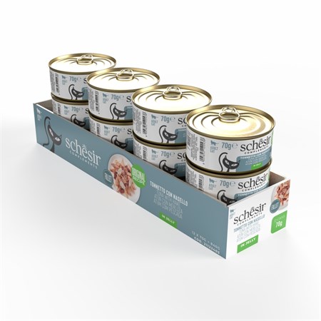 Schesir in Gelatina Tonnetto Con Nasello 85 gr Per Gatti in Gatti