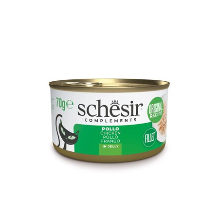 Schesir Complements Filetto di Pollo in Jelly 70g Scatoletta Per Gatti in Gatti