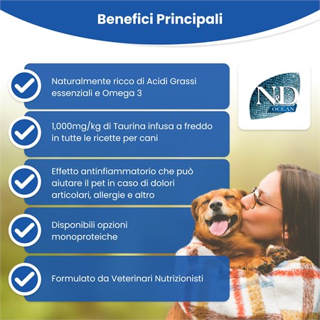 Farmina N/D Umido Ocean Dog Puppy Merluzzo e Zucca 140 Gr in Cani