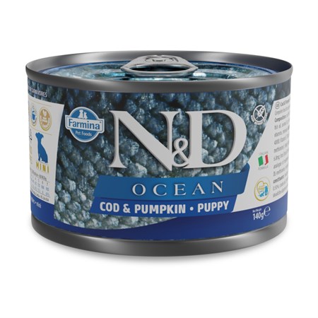 Farmina N/D Umido Ocean Dog Puppy Merluzzo e Zucca 140 Gr in Cani