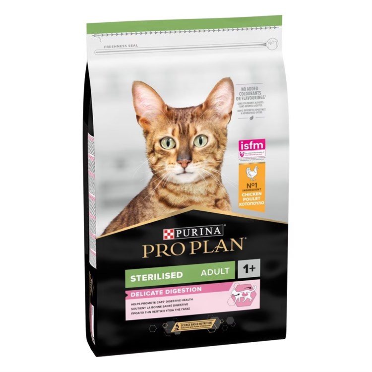 Purina Pro Plan Optidigest Sterilised Pollo 10 kg per Gatti Sterilizzati