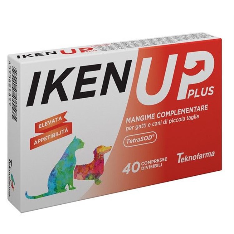 Teknofarma Iken Up Plus 40 Compresse Taglia piccola Per Cani e Gatti