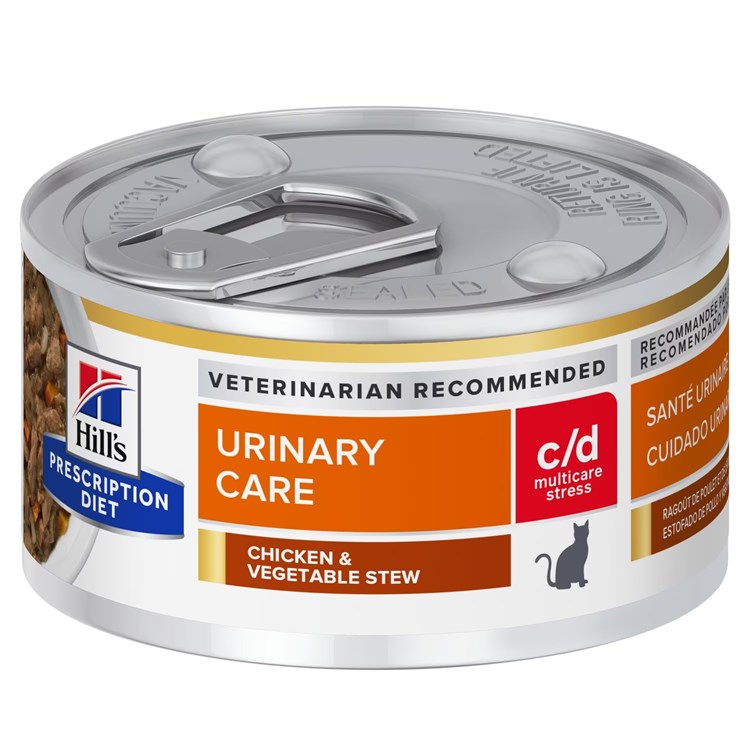 Hill's Diet C/D Stress Stew 82 gr Spezzatino Pollo e Verdure Umido Gatto