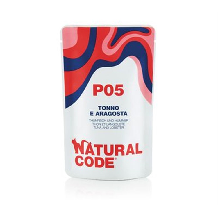 Natural Code P05 Tonno e Aragosta 70 Gr Per Gatti
