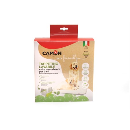 Camon Tappetino Igienico Lavabile Riutilizzabile Extra Assorbente 70 x 40 cm Per Cani in Cani