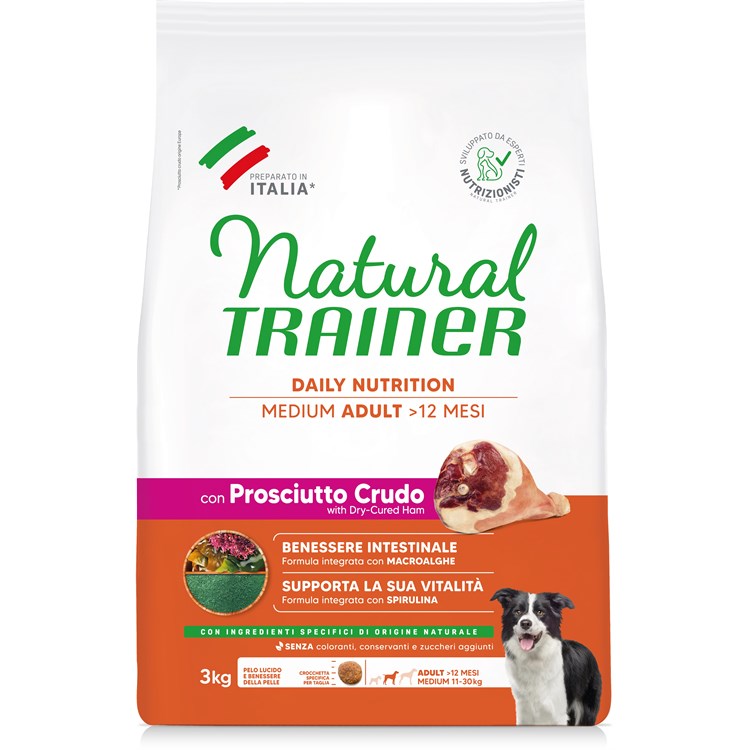 Natural Trainer Medium Adult Prosciutto 3 KG
