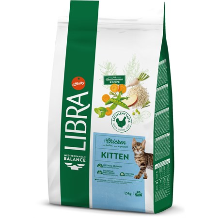 Libra Cat Kitten Pollo e Riso 1,5 kg in Gatti