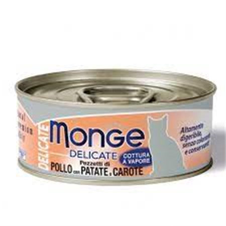 Monge Cat Delicate Superpremium 80 gr Pollo con Patate e Carote Per Gatti in Gatti