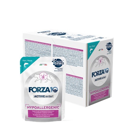 Forza 10 Active Vet Diet Hypoallergenic Pesce 80 Gr Busta Umido Gatto in Cani