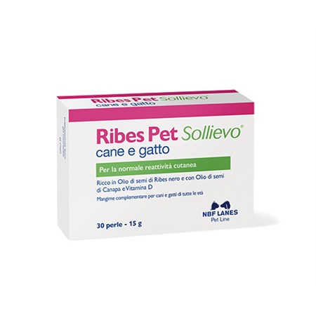 NBF Lanes Ribes Pet Sollievo 60 Perle Per Cani e Gatti in Cani