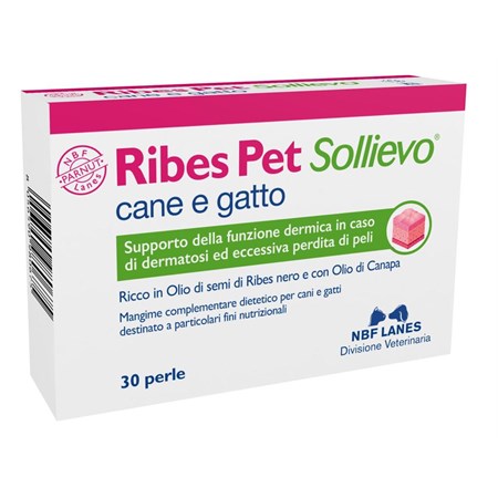 NBF Lanes Ribes Pet Sollievo 60 Perle Per Cani e Gatti in Cani