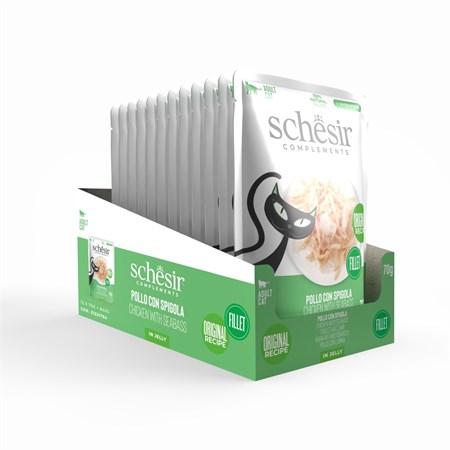 Schesir Complements Pollo e Spigola 70 gr Bustina Umido Per Gatti in Gatti