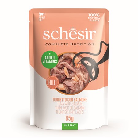 Schesir Tonno e Salmone 85 gr Bustina Umido Per Gatti in Gatti