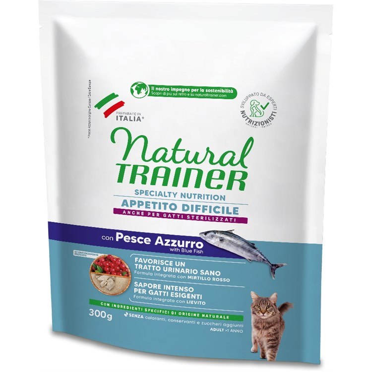 Natural Trainer Exigent Pesce Azzurro 300 gr Gatto