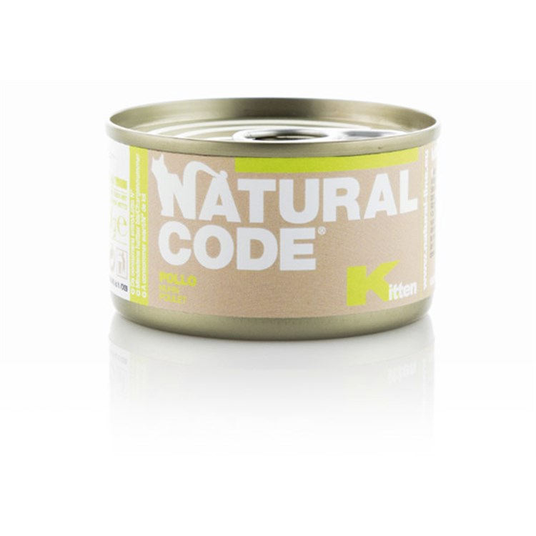 Natural Code Kitten Pollo 85 gr Scatoletta Per Gatti