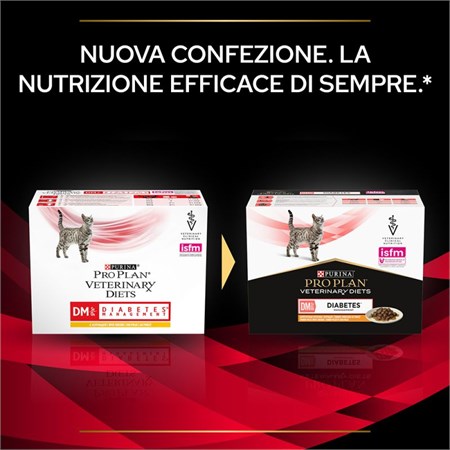Purina Pro Plan Veterinary Diets DM Diabetes Management Pollo Bustina 85 gr Per Gatti in Gatti