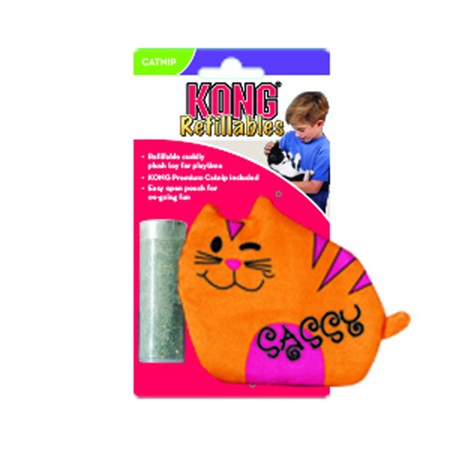 Kong Cat Refillables Sassy Gioco Per Gatti 10 cm Con Erba Gatta in Gatti