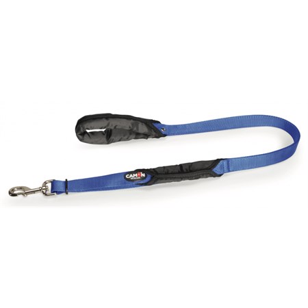 Camon Guinzaglio Doppia Maniglia Blu Per Cani in Cani