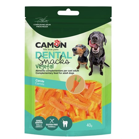Camon Snack Vegetale Carotine Crispy Bauveg 40 gr per Cani in Cani