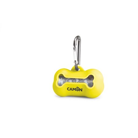 Camon Porta Sacchetti Dispenser In silicone Verde in Cani
