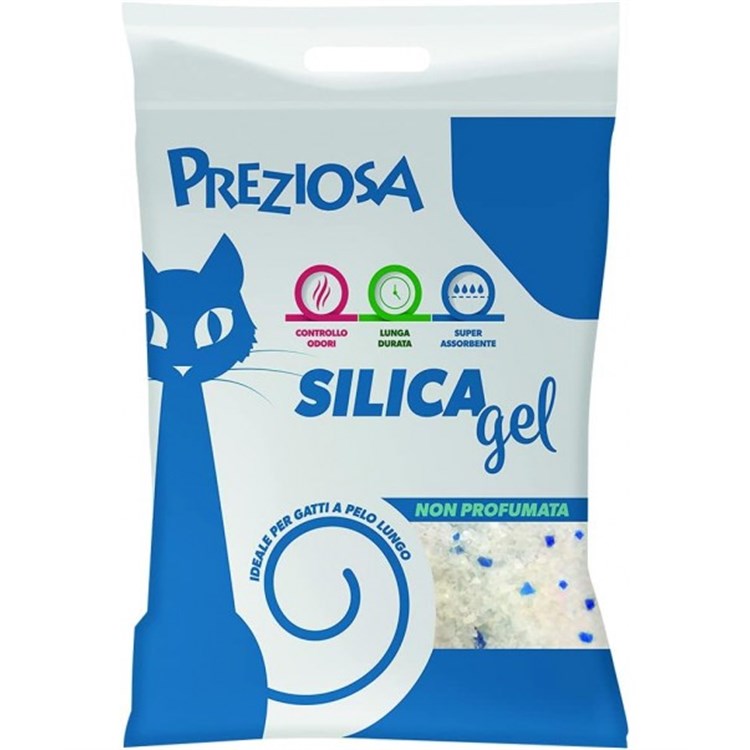 Lettiera Preziosa Silice Gel 6,5 kg 16 lt Gatto