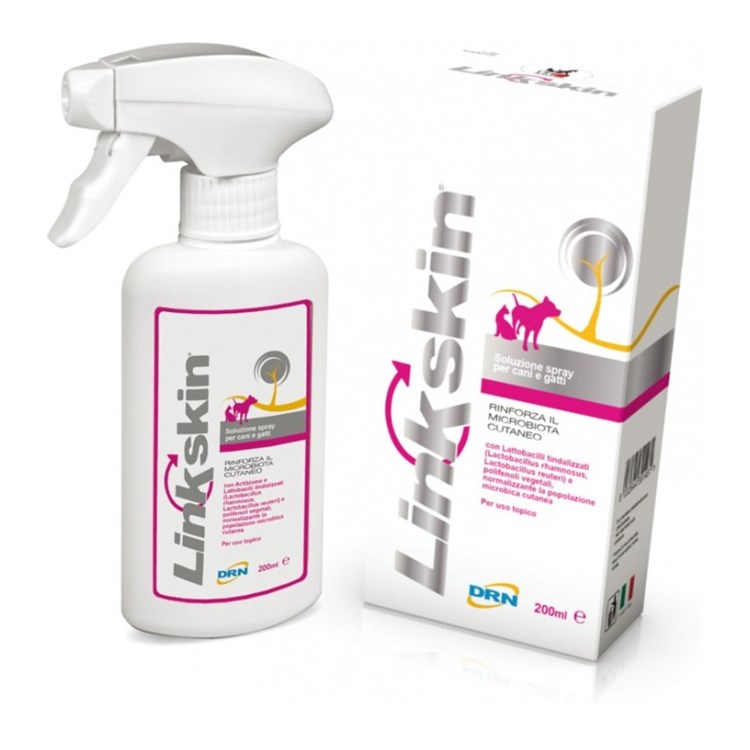 DRN Linkskin Soluzione Spray 200 ml Per Cani e Gatti