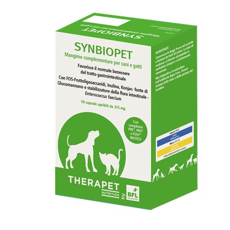 Therapet Synbiopet 50 Capsule Apribili ex Synbiotic D C in Cani