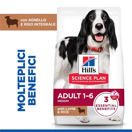 Hill's Science Plan Cane Adult Medium Agnello 2,5 kg in Cani