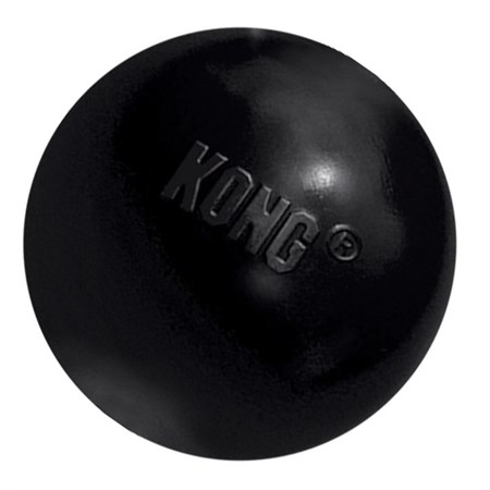 Kong Extreme Ball Small Nero Palla Porta Snack Extra Resistente in Cani